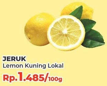 Promo Harga Jeruk Lemon Lokal per 100 gr - Yogya