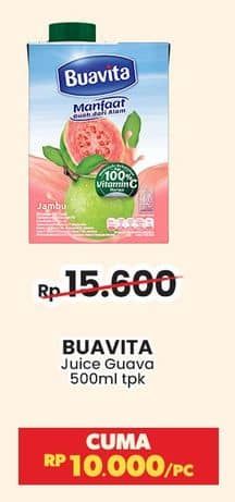 Promo Harga Buavita Fresh Juice Guava 500 ml - Indomaret