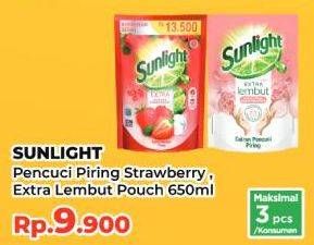 Promo Harga Sunlight Pencuci Piring Korean Strawberry, Extra Lembut 560 ml - Yogya