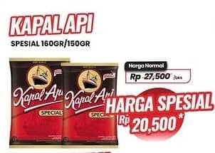 Promo Harga Kapal Api Kopi Bubuk Special 165 gr - Carrefour