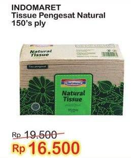 Promo Harga INDOMARET Natural Tissue 150 pcs - Indomaret