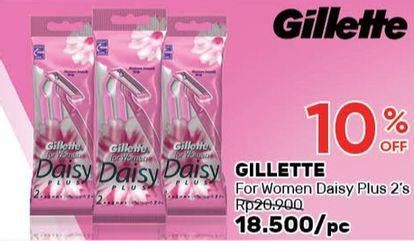 Promo Harga GILLETTE Daisy Plus 2 pcs - Guardian
