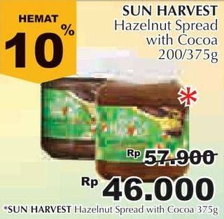Promo Harga SUN HARVEST Choco Hazelnut Spread 375 gr - Giant