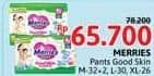 Promo Harga Merries Pants Good Skin M34, L30, XL26 26 pcs - Alfamidi