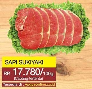 Promo Harga Sapi Sukiyaki per 100 gr - Yogya