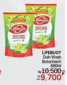 Promo Harga Lifebuoy Pencuci Piring Lime Botani 680 ml - LotteMart