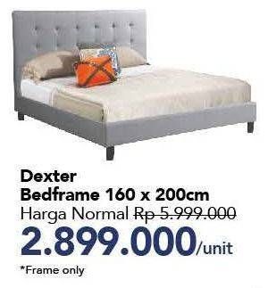 Promo Harga Bed Frame Dexter 160x200cm  - Carrefour