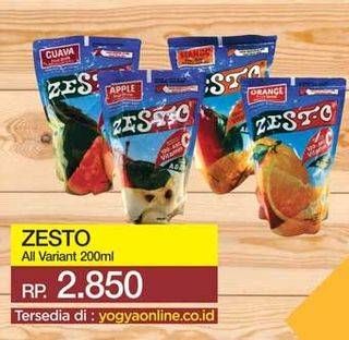 Promo Harga ZESTO Juice All Variants 200 ml - Yogya