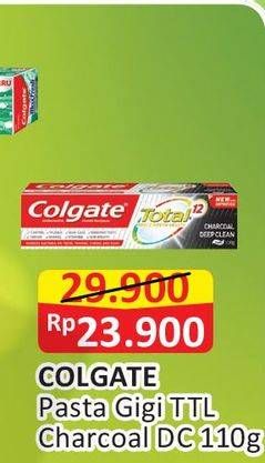 Promo Harga COLGATE Toothpaste Charcoal Deep Clean Gel 110 gr - Alfamart