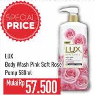 Promo Harga LUX Botanicals Body Wash Soft Rose 580 ml - Hypermart