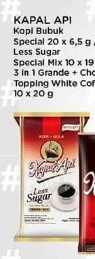 Promo Harga Kapal Api Special Mix Less Sugar per 20 sachet 6 gr - Indomaret
