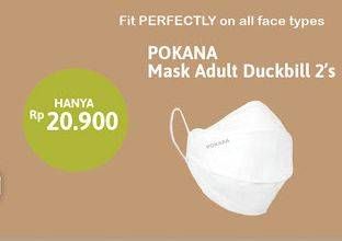 Promo Harga POKANA Face Mask Adult Duckbill 2 pcs - Alfamidi