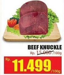 Promo Harga Beef Knuckle (Daging Inside) per 100 gr - Hari Hari