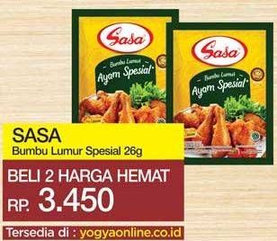 Promo Harga SASA Bumbu Masak Lumur Ayam Spesial 26 gr - Yogya