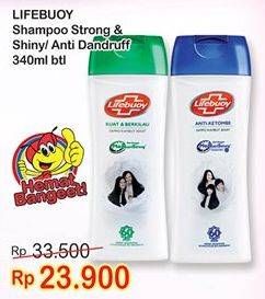 Promo Harga LIFEBUOY Shampoo Strong Shiny, Anti Dandruff 340 ml - Indomaret