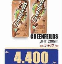 Promo Harga Greenfields UHT 200 ml - Hari Hari