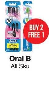 Promo Harga ORAL B Toothbrush All Variants per 3 pcs - Guardian