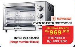 Promo Harga MASPION Oven Toaster MOT 2502 BS 25 ltr - Hypermart