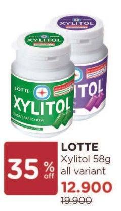 Promo Harga LOTTE XYLITOL Candy Gum All Variants 58 gr - Watsons