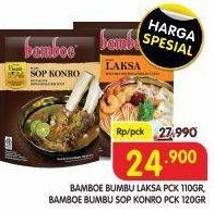 Promo Harga Bamboe Bumbu Instant Laksa, Sop Konro 110 gr - Superindo