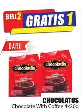 Promo Harga Chocolatos Chocolate Bubuk Coffee per 4 sachet 20 gr - Hari Hari