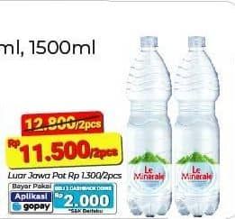 Promo Harga Le Minerale Air Mineral 1500 ml - Alfamart