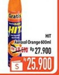 Promo Harga HIT Aerosol Orange 675 ml - Hypermart
