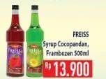 Promo Harga FREISS Syrup Cocopandan, Frambozen 500 ml - Hypermart