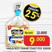 Promo Harga Hailai Roti Tawar Toast 350 gr - Superindo