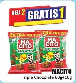 Promo Harga Macito Snack Triple Chocolate 70 gr - Hari Hari