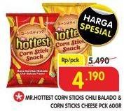 Promo Harga MR HOTTEST Sticks Bumbu Balado, Cheese 60 gr - Superindo