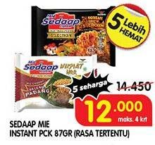 Promo Harga SEDAAP Mie Goreng per 5 pcs 86 gr - Superindo