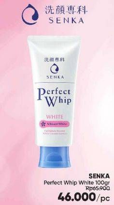 Promo Harga SENKA Perfect Whip Facial Foam Vibrant White 120 gr - Guardian