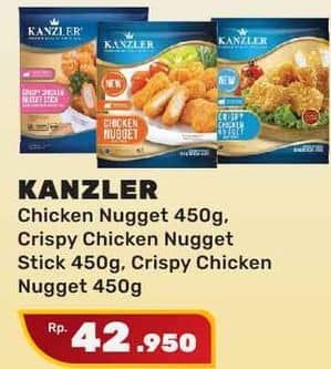 Promo Harga Kanzler Chicken Nugget Original, Crispy, Stick Crispy 450 gr - Yogya