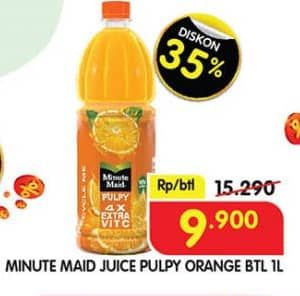 Promo Harga Minute Maid Juice Pulpy Orange 1000 ml - Superindo