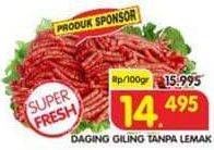 Promo Harga Daging Giling Sapi Tanpa Lemak per 100 gr - Superindo