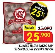 Promo Harga Sumber Selera Bakso Sapi SB Serba Guna 25 pcs - Superindo