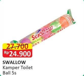 Promo Harga SWALLOW Naphthalene Toilet Colour Ball S-109 5 pcs - Alfamart