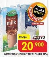 Promo Harga GREENFIELDS UHT Choco Malt, Full Cream 1000 ml - Superindo