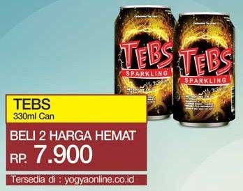 Promo Harga TEBS Tea With Soda 330 ml - Yogya