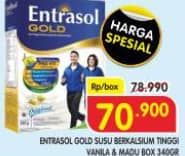 Promo Harga Entrasol Gold Susu Bubuk Plain, Vanilla 370 gr - Superindo