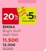 Promo Harga Emina Bright Stuff Series  - Watsons