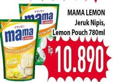 Promo Harga MAMA LEMON Cairan Pencuci Piring Jeruk Nipis, Lemon 780 ml - Hypermart