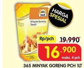 Promo Harga 365 Minyak Goreng 1000 ml - Superindo