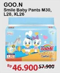 Promo Harga Goon Smile Baby Comfort Fit Pants XL26, M30, L28 26 pcs - Alfamart