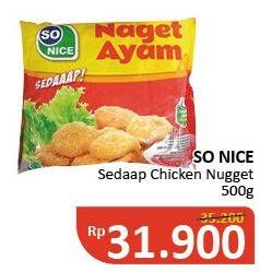 Promo Harga SO NICE Sedaap Chicken Nugget 500 gr - Alfamidi