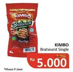 Promo Harga KIMBO Bratwurst Single  - Alfamidi