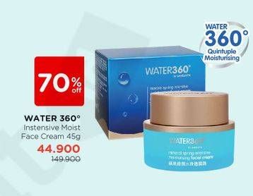 Promo Harga WATER 360 BY WATSONS Instan Moist Facial Cream 45 gr - Watsons