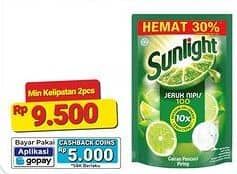 Promo Harga Sunlight Pencuci Piring Jeruk Nipis 100 650 ml - Alfamart