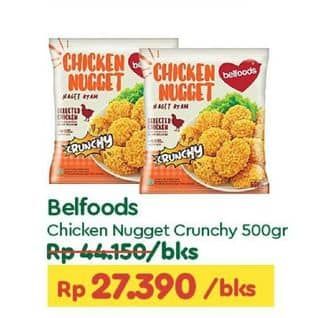 Promo Harga Belfoods Nugget Chicken Nugget Crunchy 500 gr - TIP TOP